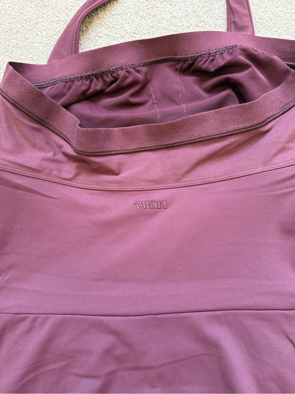 Vuori - Tiebreak Halter Dress - CERISE - NWT - Picture 6 of 8